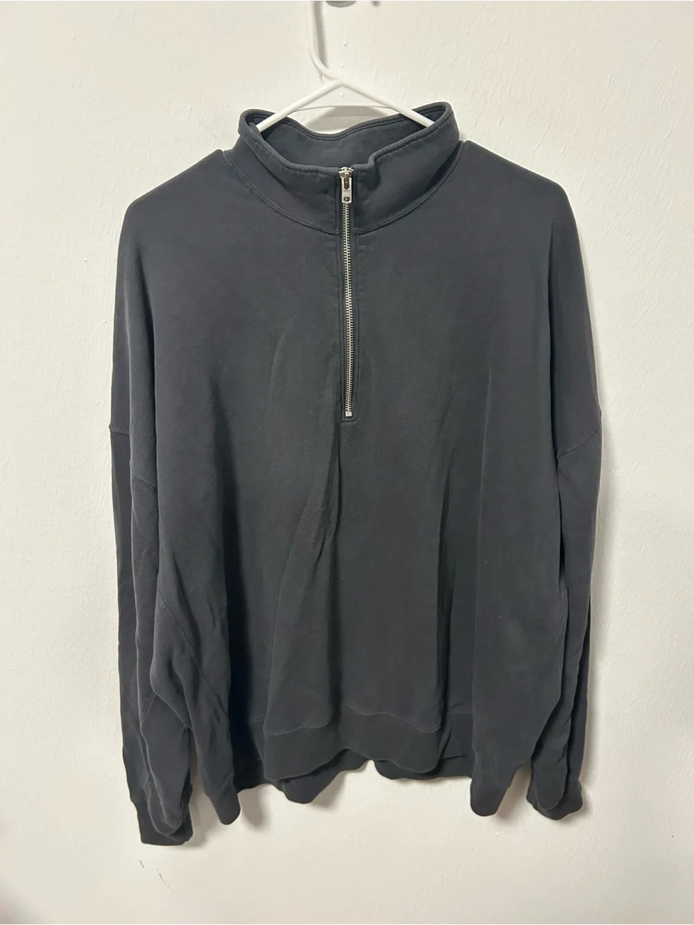 Men's fleece quarter-up jacket